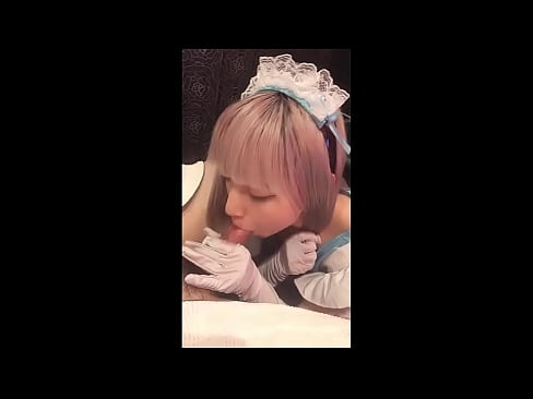 ❤️ Idol Seapánach [mayuka], culaith maid na Fraince, cuid 1, blowjob agus jerk off le lotion ️ Gnéas ardchaighdeáin linn ️❤